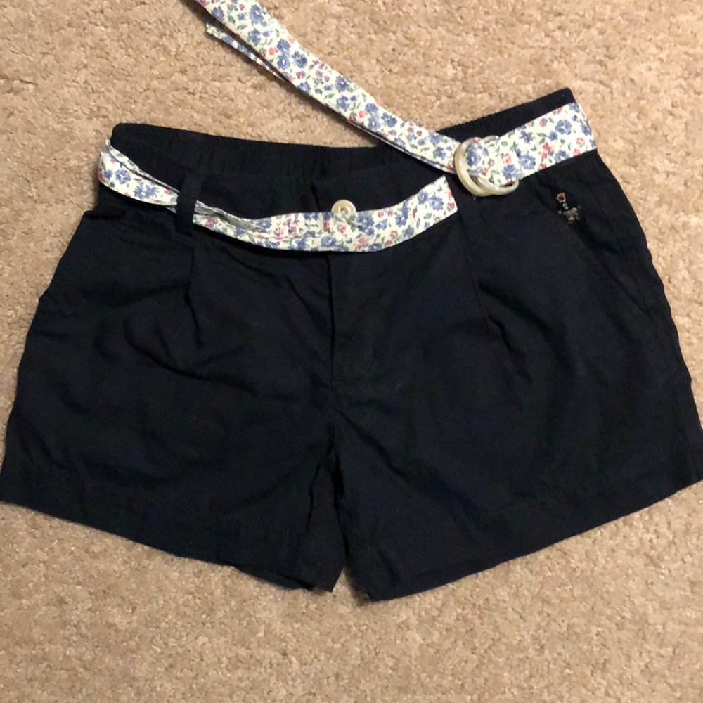 Teenie Weenie Cotton Shorts with Belt